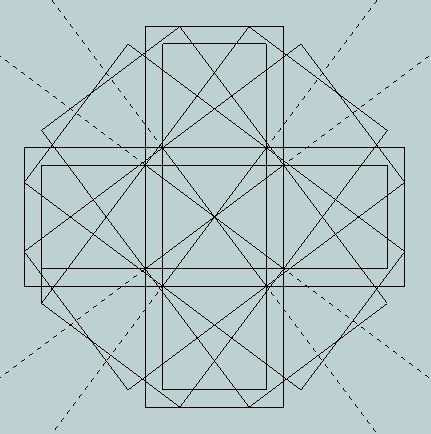Eight pythagorean 3-4-5 cubical units