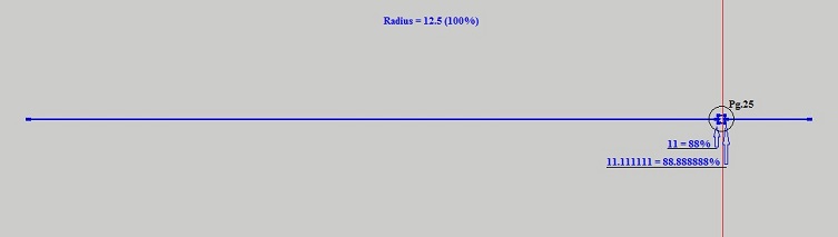 radius 12.5